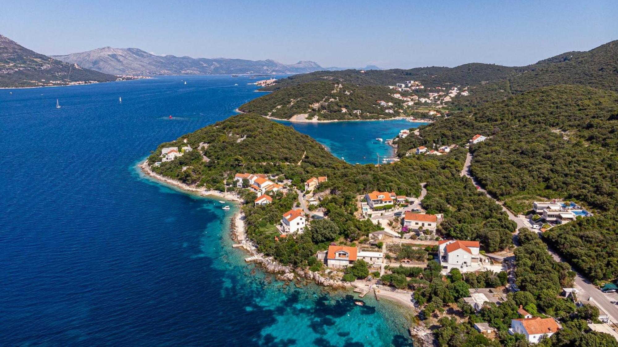Seaside Apartments With A Swimming Pool Tri Zala, Korcula - 558 Žrnovo Kültér fotó